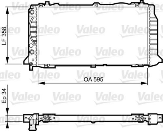 Radiator, engine cooling AUDI 80 2.0 Petrol/Fuel (90>91)