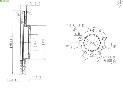 Brake Disc GENERAL MOTORS - 95526655