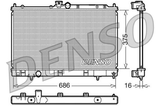 Radiator, engine cooling MITSUBISHI Lancer VI 2.0 i