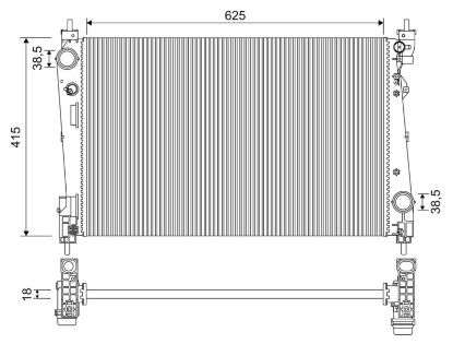 Radiator, engine cooling Alfa Romeo MITO '09-