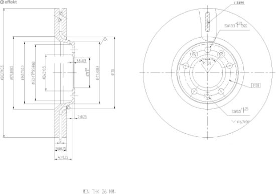 Brake Disc PSA - 4249.K0