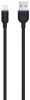 Laadimiskaabel USB-A - MFI Apple 1m, must, sync funkt.