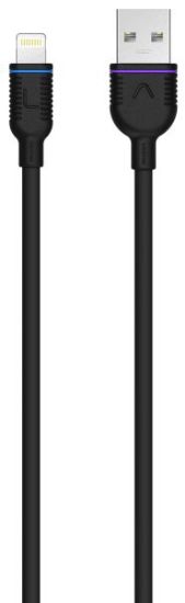 Laadimiskaabel USB-A - MFI Apple 1m, must, sync funkt.
