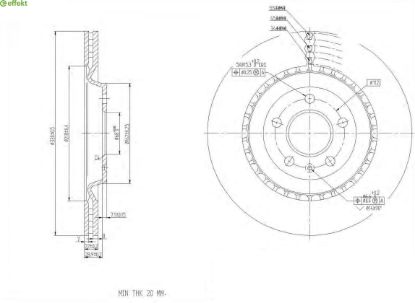 Brake Disc VAG - 4H0 615 601 D