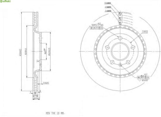 Brake Disc VAG - 4H0 615 601 D