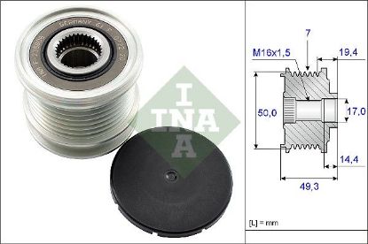 Alternator Freewheel Clutch MERCEDES-BENZ - 642 154 08 02