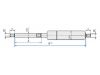 Gas Spring, boot/cargo area B=654 A=300, 150N M8
