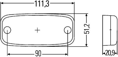 End Outline Marker Light LED 24V