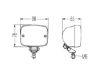 Rear Fog Light 98x78, jalaga (kroom)