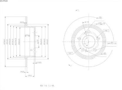 Brake Disc MERCEDES-BENZ - 204 423 05 12
