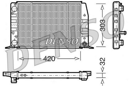 Radiator, engine cooling AUDI 80 II / 80 III / CoupE