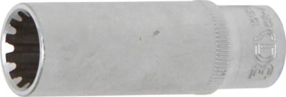 Socket Wrench Insert 1/4" Deep Socket "Gear Lock", 11 mm