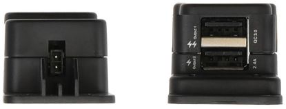 Charger Device, mobile communication Fiks.laadija 2xUSB-A (QC3.0 + 5V/2.4A) juhtmega
