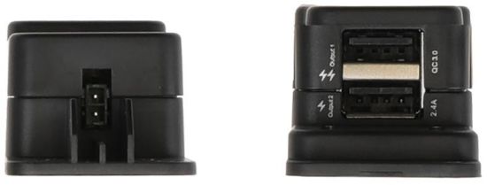 Charger Device, mobile communication Fiks.laadija 2xUSB-A (QC3.0 + 5V/2.4A) juhtmega