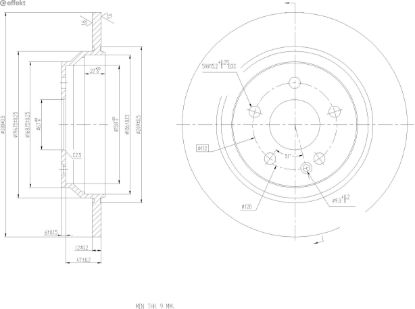 Brake Disc MERCEDES-BENZ - 447 423 04 12