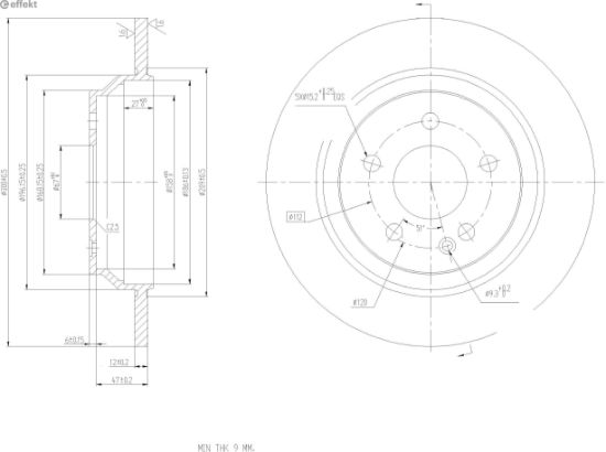 Brake Disc MERCEDES-BENZ - 447 423 04 12
