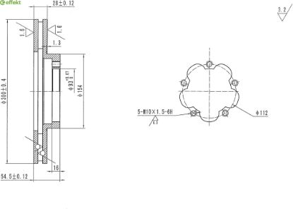 Brake Disc FORD - 1 371 393