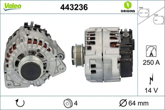 Alternator MERCEDES-BENZ S-CLASS (W222, V222, X222) AMG S 63