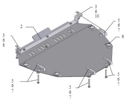 Underrun Protection Honda CR-V 2,2D 07-12