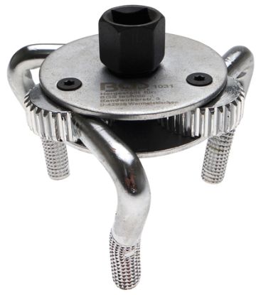 Oil Filter Spider Three Leg Oil Filter Wrench, 1/2", 21 mm hex. Adap