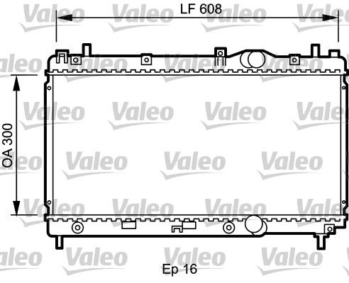 Radiator, engine cooling Chrysler Neon