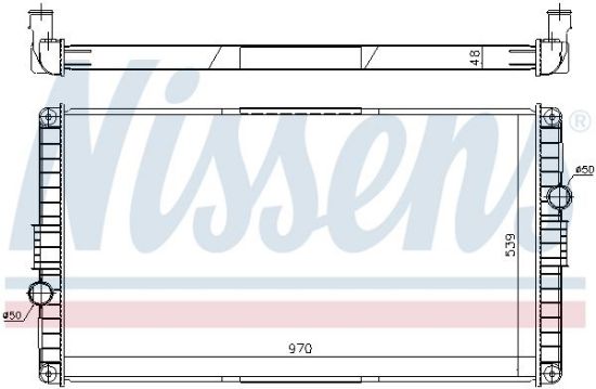 Radiator, engine cooling VOLVO B10BLE