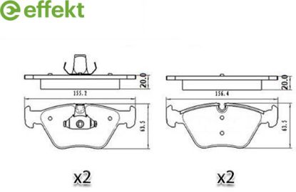 Brake Pad Set, disc brake BMW - 34 11 3 404 362