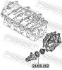 Gasket, coolant flange GM 93161277, LADA 8200267272, NISSAN 21306-00QAA,