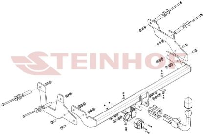 Trailer Hitch Toyota Avensis universaal 03-09 eem.W6