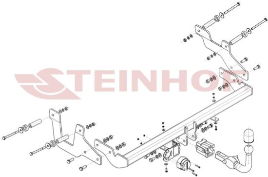 Trailer Hitch Toyota Avensis universaal 03-09 eem.W6