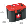 Starter Battery 50Ah 815A 254*175*200 + – USA Käivitus