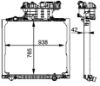 Radiator, engine cooling MAN TGA