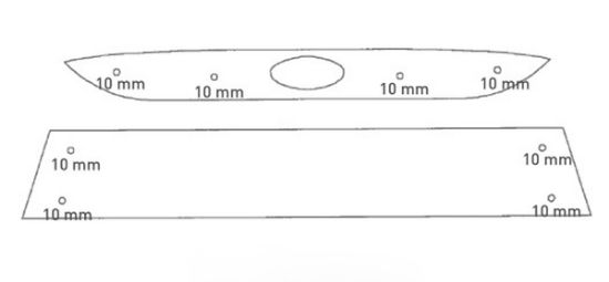 Trim/Protection Strip, radiator grille Ford S-Max 06-10