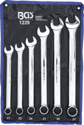 Spanner Set, ring/open ended Lehtsilmusvõtmete kompl. eripikad, 6 osa 21-32mm