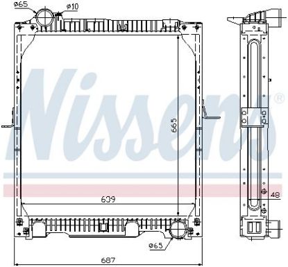 Radiator, engine cooling MERCEDES NG 90 87-