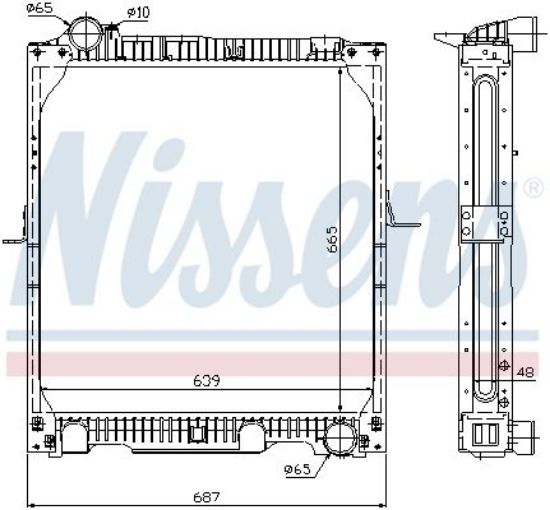 Radiator, engine cooling MERCEDES NG 90 87-