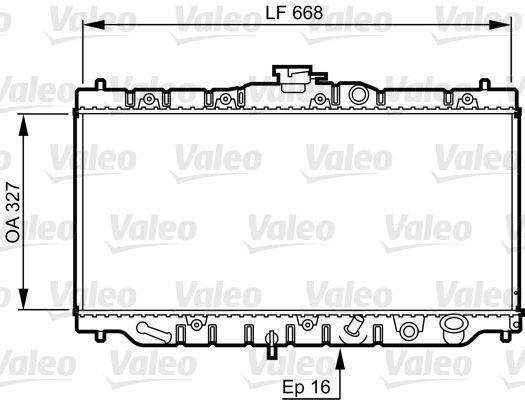 Radiator, engine cooling Accord III