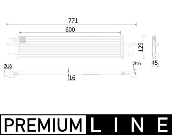 Radiator, engine cooling VOLVO VCC EUCD