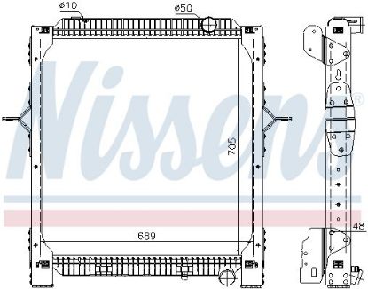 Radiator, engine cooling VOLVO FE 06- Radiator, engine cooling VOLVO FE 06-