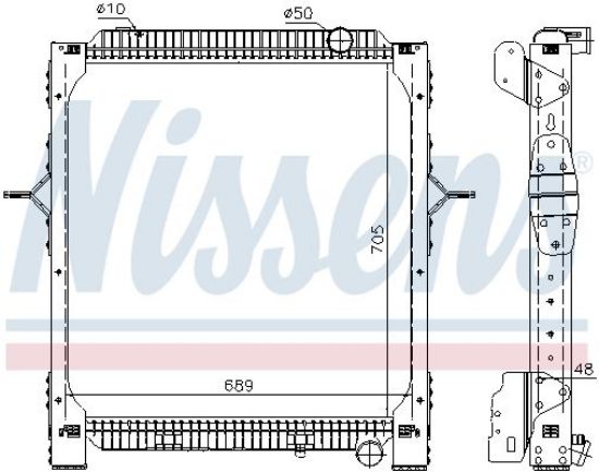 Radiator, engine cooling VOLVO FE 06-