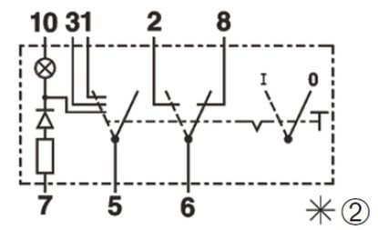 Switch 0-I-II 24V,8A Switch 0-I-II 24V,8A