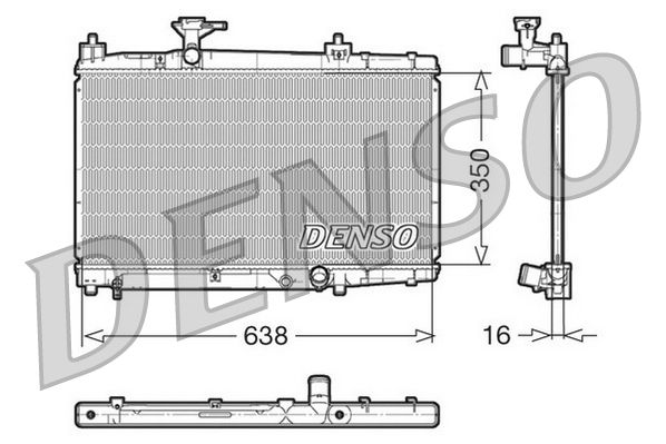Radiator, engine cooling TOYOTA Yaris 1.4 D4D / Yaris