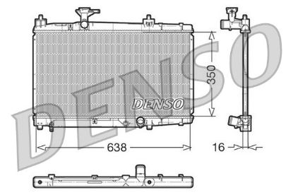 Radiator, engine cooling TOYOTA Yaris 1.4 D4D / Yaris