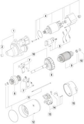 Starter MAHLE 4.0kW 24V