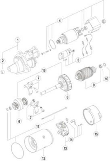 Starter MAHLE 4.0kW 24V