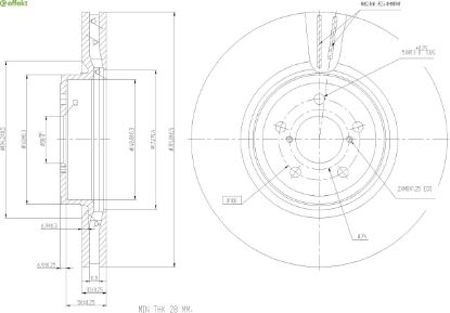Brake Disc SUBARU - 26300-AG000