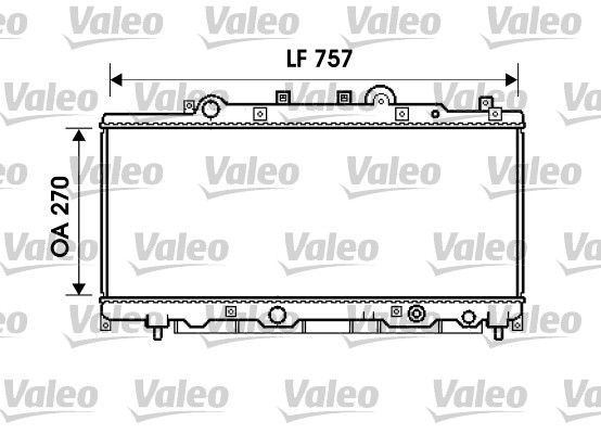 Radiator, engine cooling LANCIA Ypsilon 1.2 Petrol/Fuel 4/1997>8/2000