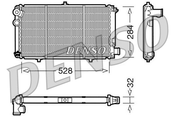 Radiator, engine cooling CITROEN Visa D / GTI C15D