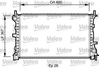 Radiator, engine cooling FORD