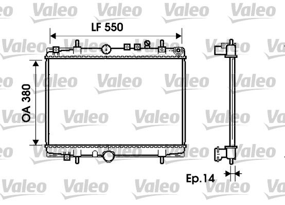 Radiator, engine cooling C5 / 406 2.0 HDi man. 04/99-